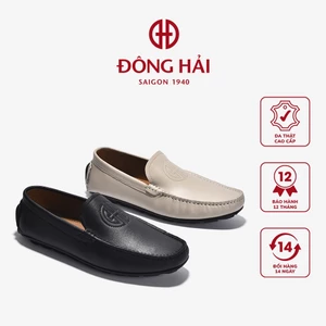 Giày Lười Nam Đông Hải Driving Shoe Dập Logo - G0357