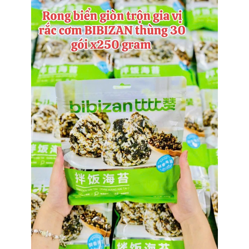 Bịch 250g rong biển trộn cơm bibizan | Shopee Việt Nam