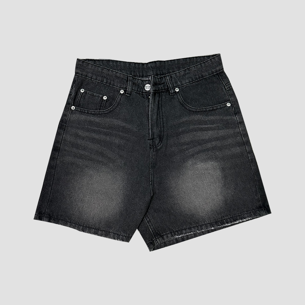 Quần Short Sọt đùi Lửng Ngố Bò Jean Nam Đen Xanh Retro Wash Rách form TRÊN GỐI Avocado | BigBuy360 - bigbuy360.vn