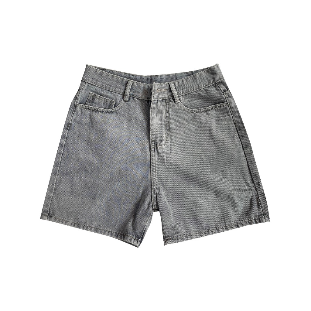 Quần Short Sọt đùi Lửng Ngố Bò Jean Nam Đen Xanh Retro Wash Rách form TRÊN GỐI Avocado | BigBuy360 - bigbuy360.vn