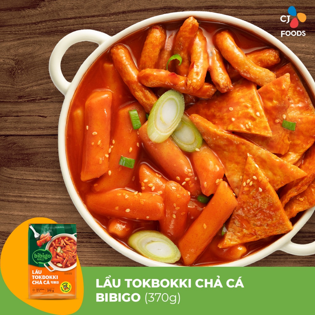 Ảnh Set Lẩu Tokbokki Chả Cá Hàn Quốc Bibigo 370g (1 gói hoặc 2 gói) 4