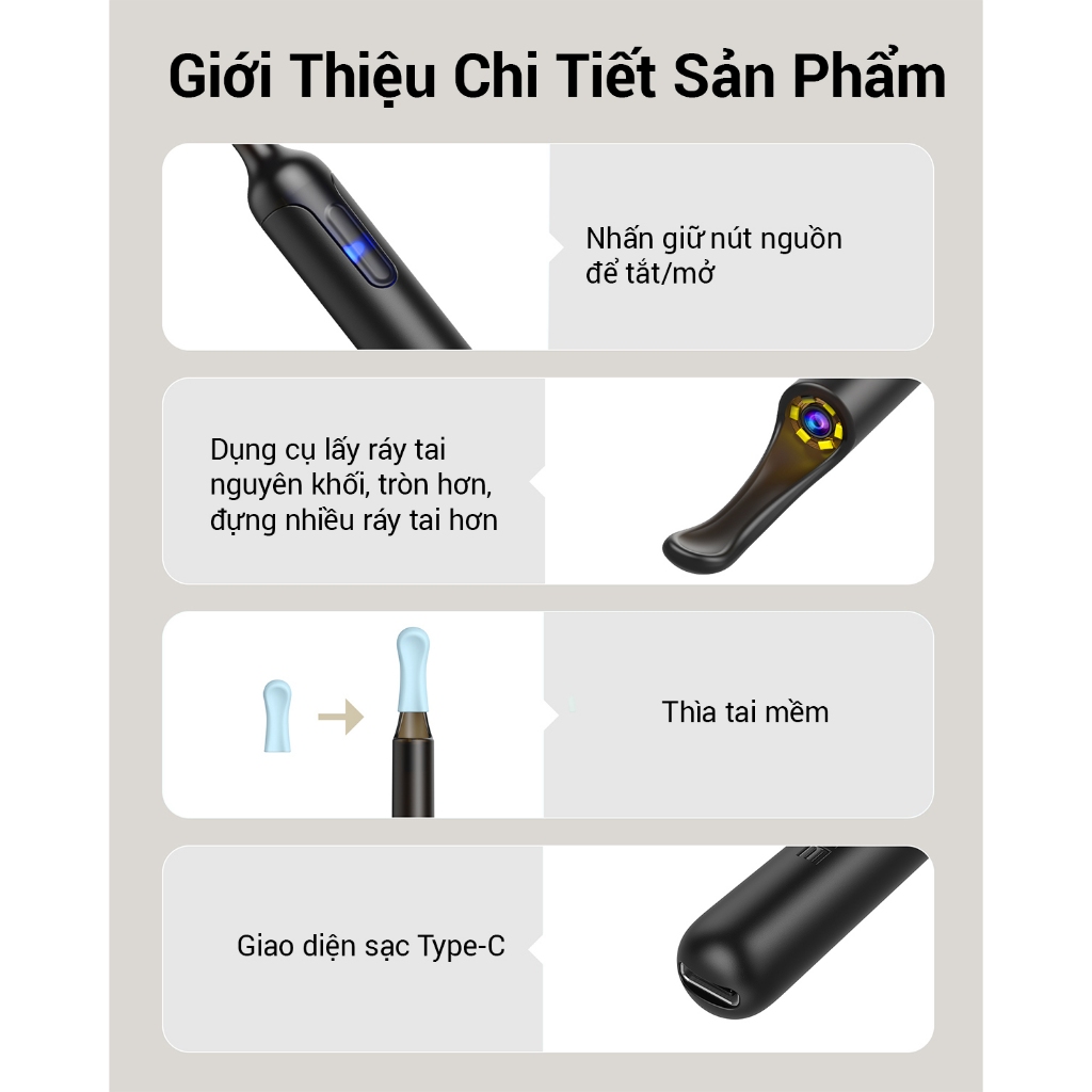 Ảnh Dụng Cụ Lấy Ráy Tai Bebird X0 3