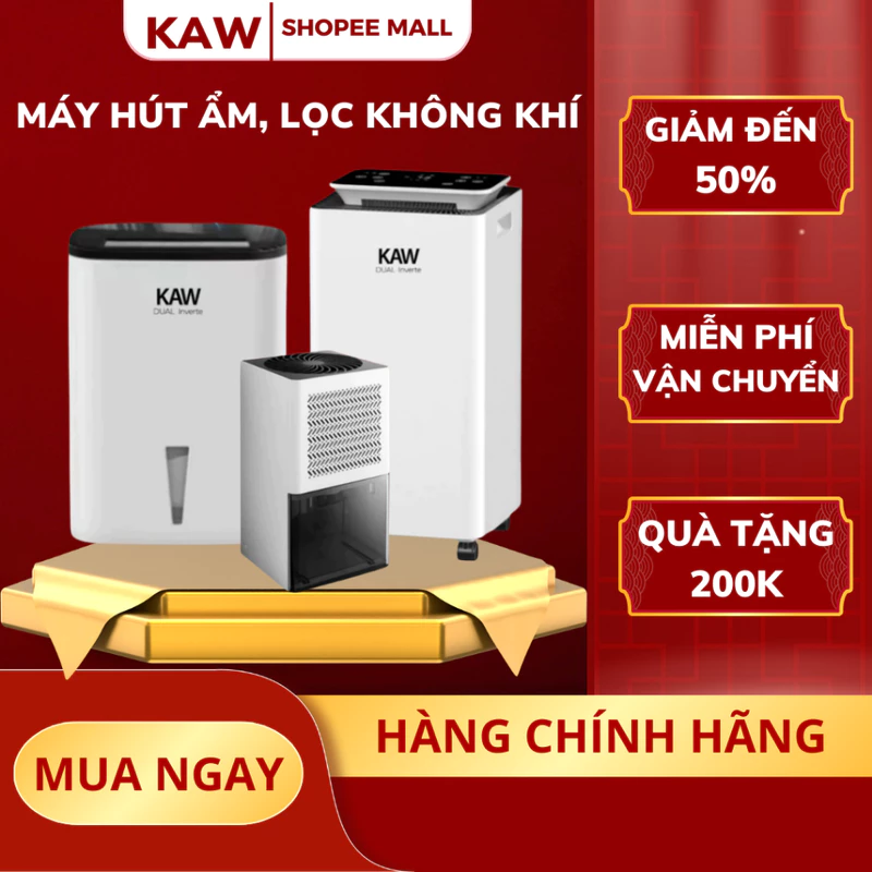 Máy Hút Ẩm Lọc Không Khí KAW Công Suất Cao, Dung Tích Lớn 4L, Hút Ẩm Tủ Quần Áo, Văn Phòng, Nhà Cửa — ảnh 1