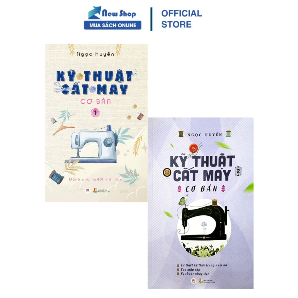Ảnh Sách - Combo Kỹ Thuật Cắt May Cơ Bản (Bộ 2 Cuốn) - HH 1