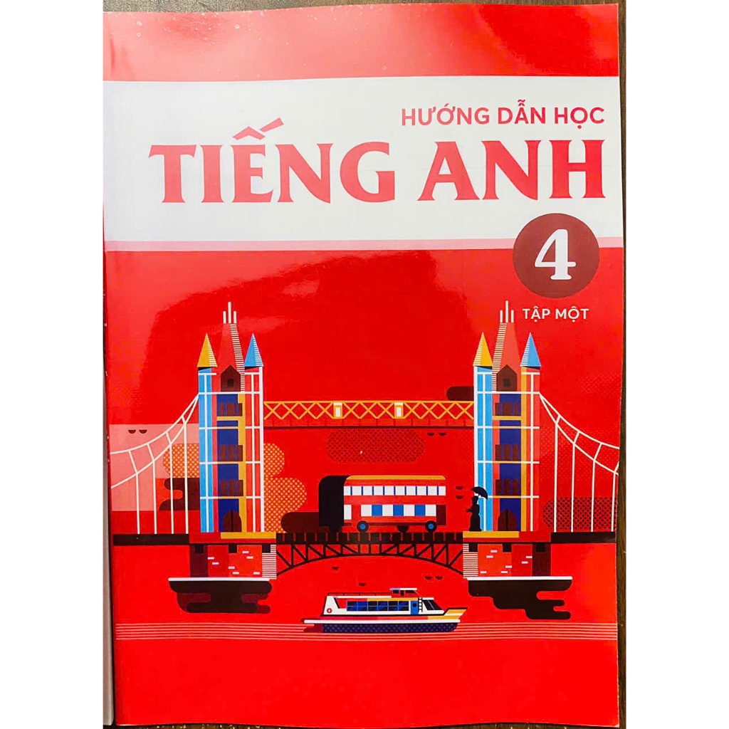 Ảnh Sách - Lớp 4 - Hướng dẫn học tiếng Anh 1