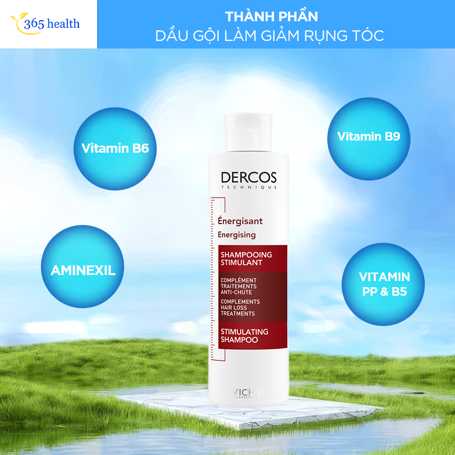 Dầu Gội Vichy Ngăn Ngừa & Giảm Rụng Tóc Vichy Dercos Anti-Hairloss Shampoo - Chai 200ml