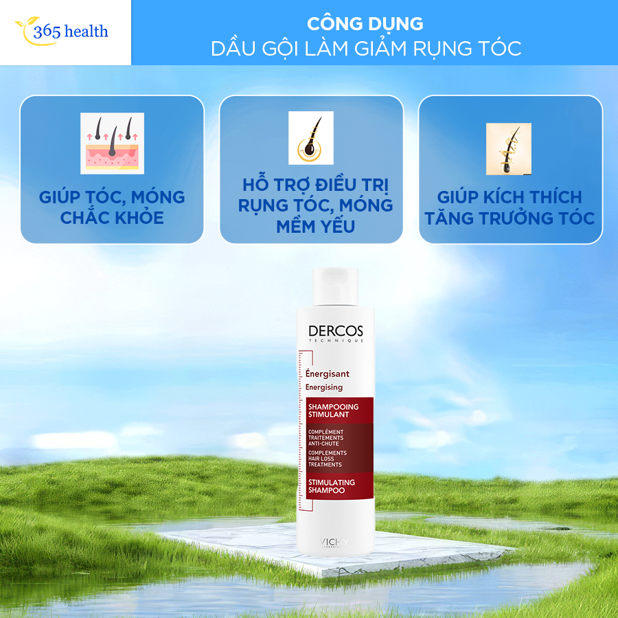 Dầu Gội Vichy Ngăn Ngừa & Giảm Rụng Tóc Vichy Dercos Anti-Hairloss Shampoo - Chai 200ml