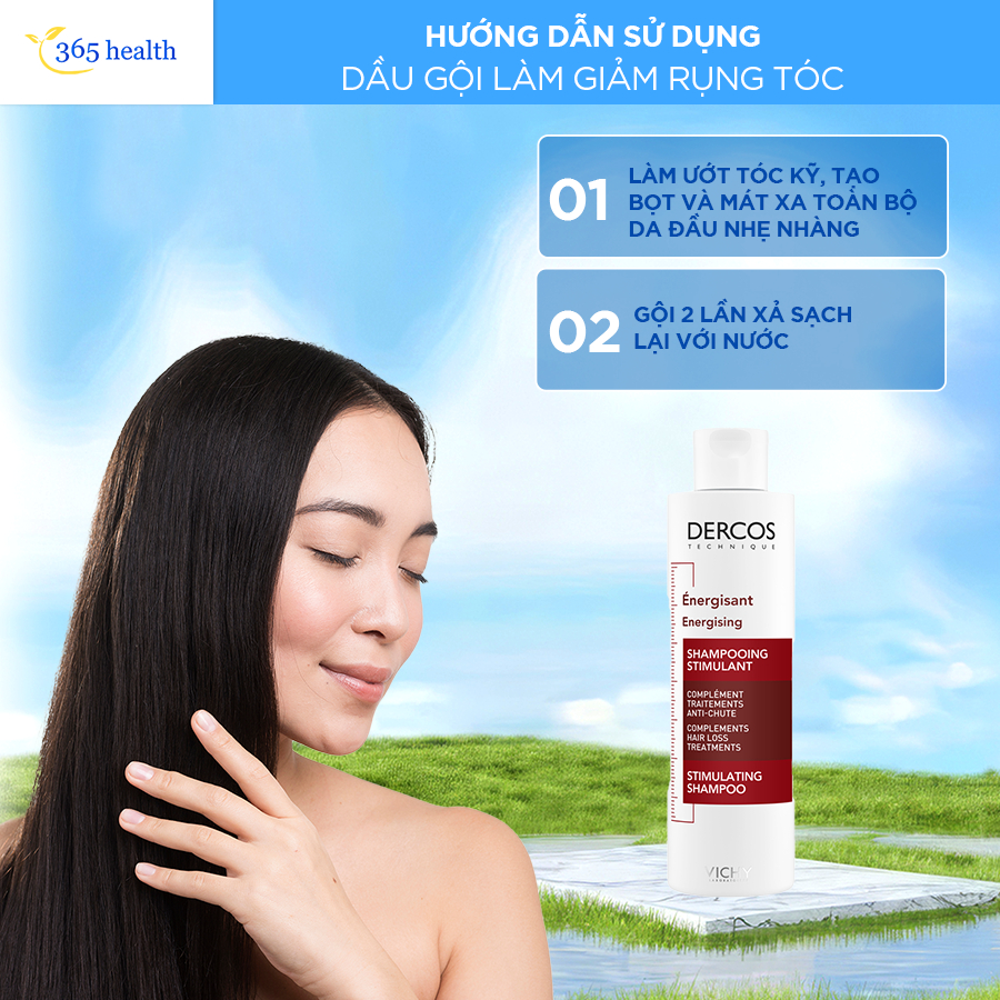 Dầu Gội Vichy Ngăn Ngừa & Giảm Rụng Tóc Vichy Dercos Anti-Hairloss Shampoo - Chai 200ml