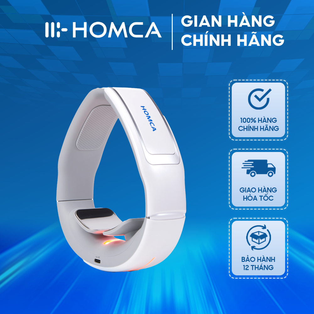 Ảnh Máy massage cổ HOMCA P7, massage cổ điện xung thế hệ mới 6 chế độ, có điều khiển từ xa 1