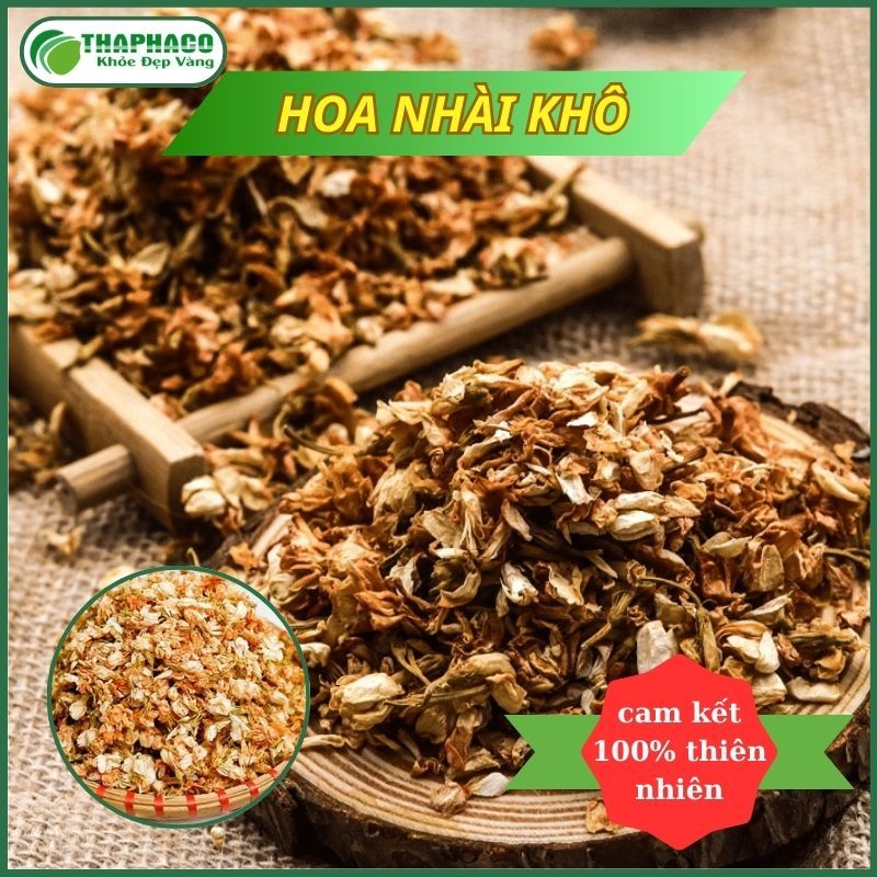 [Túi 1kg] Trà hoa nhài sấy khô - Hàng sạch thơm cao cấp - Thảo Dược THAPHACO