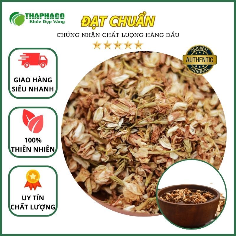 [Túi 1kg] Trà hoa nhài sấy khô - Hàng sạch thơm cao cấp - Thảo Dược THAPHACO
