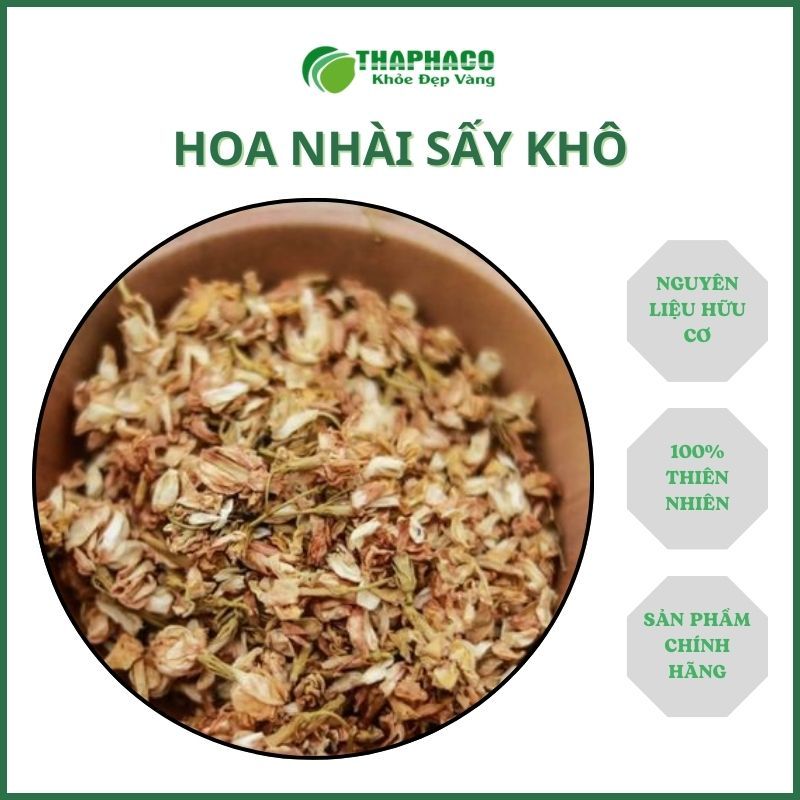 Trà hoa nhài sấy khô - Hàng sạch thơm cao cấp - Túi lớn loại 1kg - Thảo Dược THAPHACO