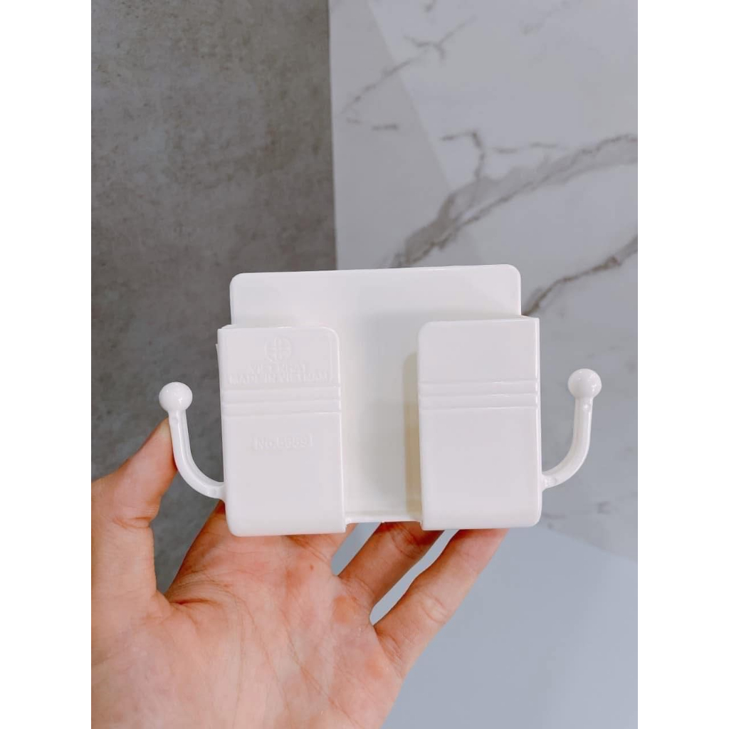 KHAY DÁN TƯỜNG ĐỰNG ĐIỆN THOẠI DÂY SẠC ĐA NĂNG TIỆN LỢI