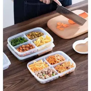 HỘP NHỰA ĐỰNG THỰC PHẨM 4 NGĂN ĐA NĂNG TIỆN DỤNG