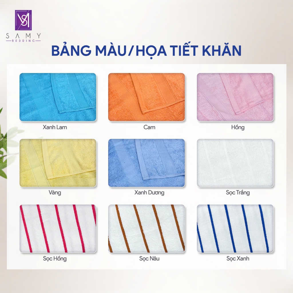 Ảnh Khăn tắm Gia đình size lớn cao cấp Samy Bedding siêu mềm mịn, thấm hút tốt, dày dặn 3
