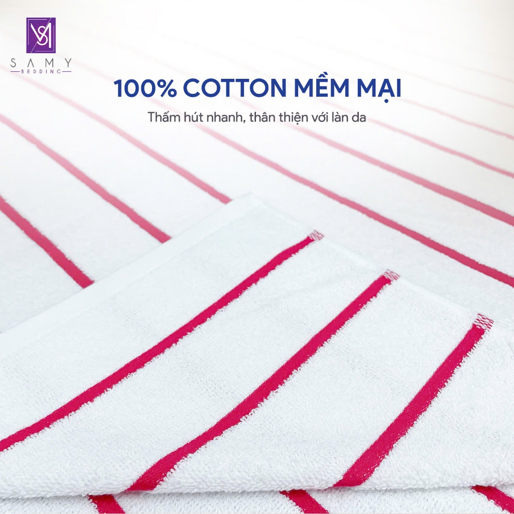 Ảnh Khăn tắm Gia đình size lớn cao cấp Samy Bedding siêu mềm mịn, thấm hút tốt, dày dặn 2