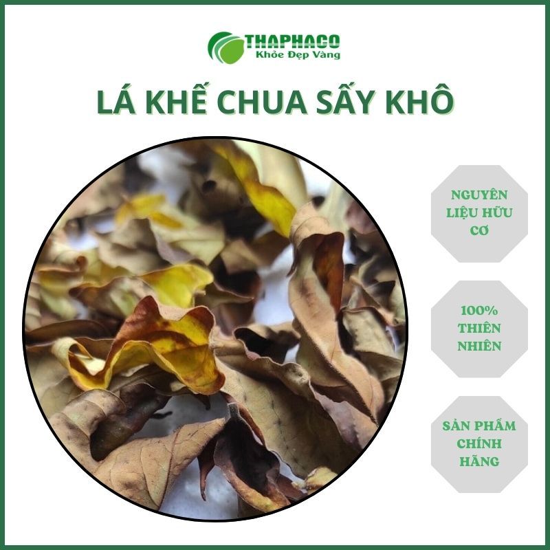 Lá khế chua sấy khô - Hàng sạch thơm giá tốt - Túi lớn loại 1kg - Thảo Dược THAPHACO