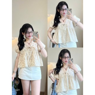 Áo Babydoll Form Rộng Xinh Xắn Dáng Yêu, Phong Cách Nữ Tính Trẻ Trung
