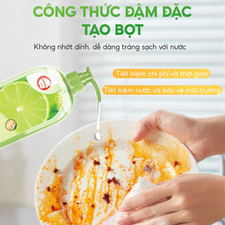Combo 3 Chai Nước Rửa Chén Bát TopGia Thành Phần Tự Nhiên, Làm Sạch Dầu Mỡ, Bảo Vệ Da Tay, Chai 1kg