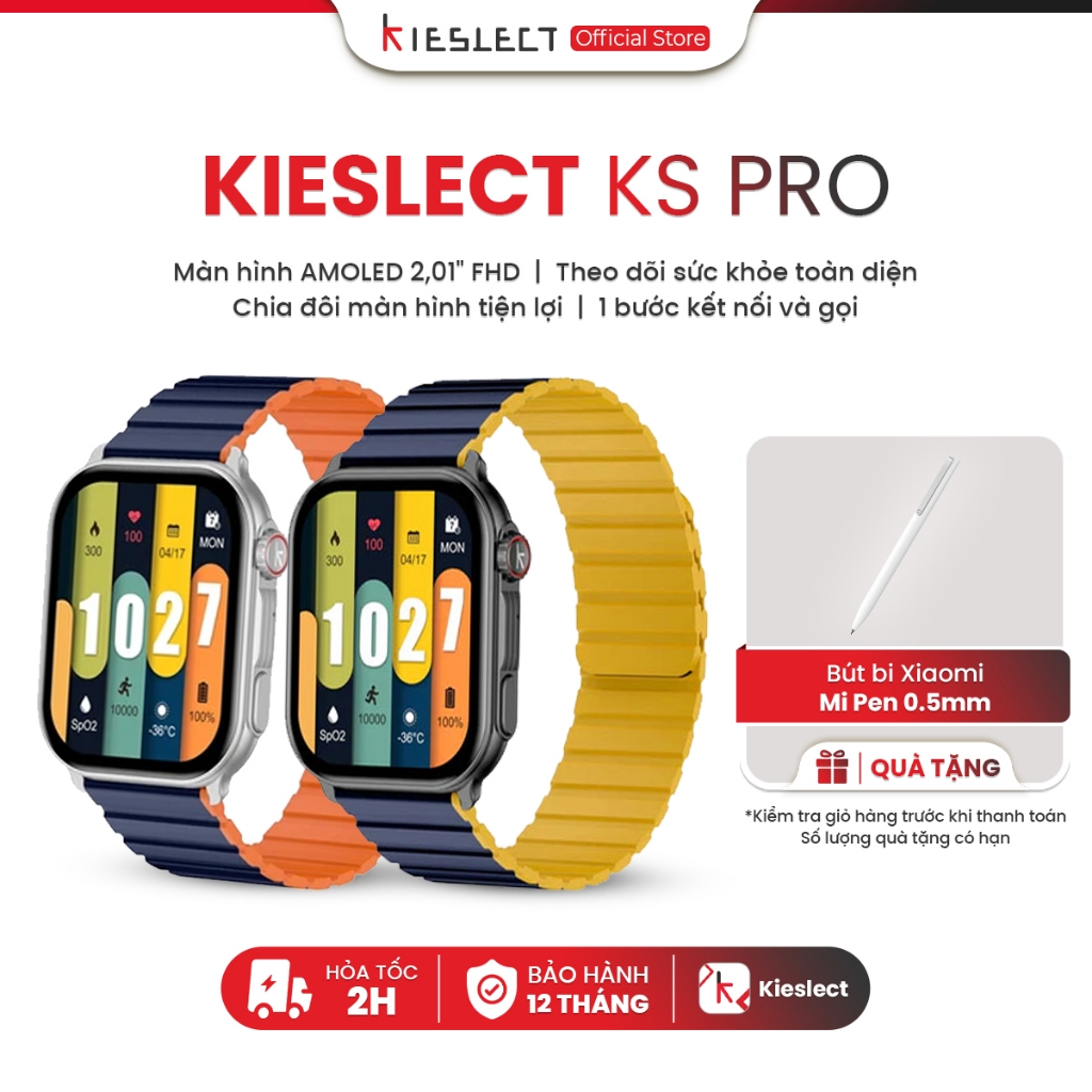 Ảnh Đồng hồ thông minh Kieslect KS Pro | 2.01inch | SuperAMOLED | 300mAh | Nghe gọi trực tiếp |Hàng Chính Hãng 1