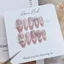 Nailbox thiết kế mắt mèo thạch hồng 10 móng úp phom nhọn siêu xinh mới nhất ( tặng kèm keo,dũa,cồn) NAILBOX_