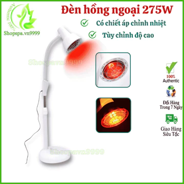 Đèn hồng ngoại 275W, Đèn hồng ngoại trị liệu đau mỏi xương khớp, Đèn sưởi giảm béo tắm trắng