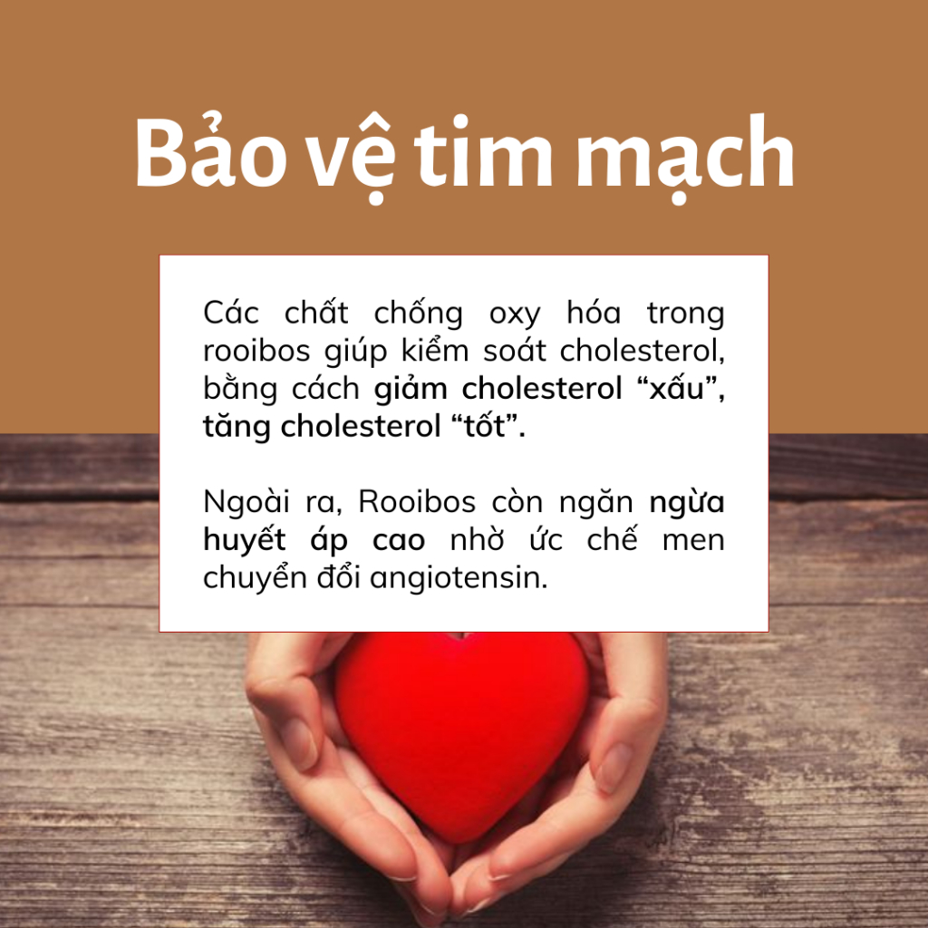 Trà thảo mộc Rooibos Nam Phi African Dawn túi lọc 40 gói/túi, không caffein, tốt cho sức khỏe