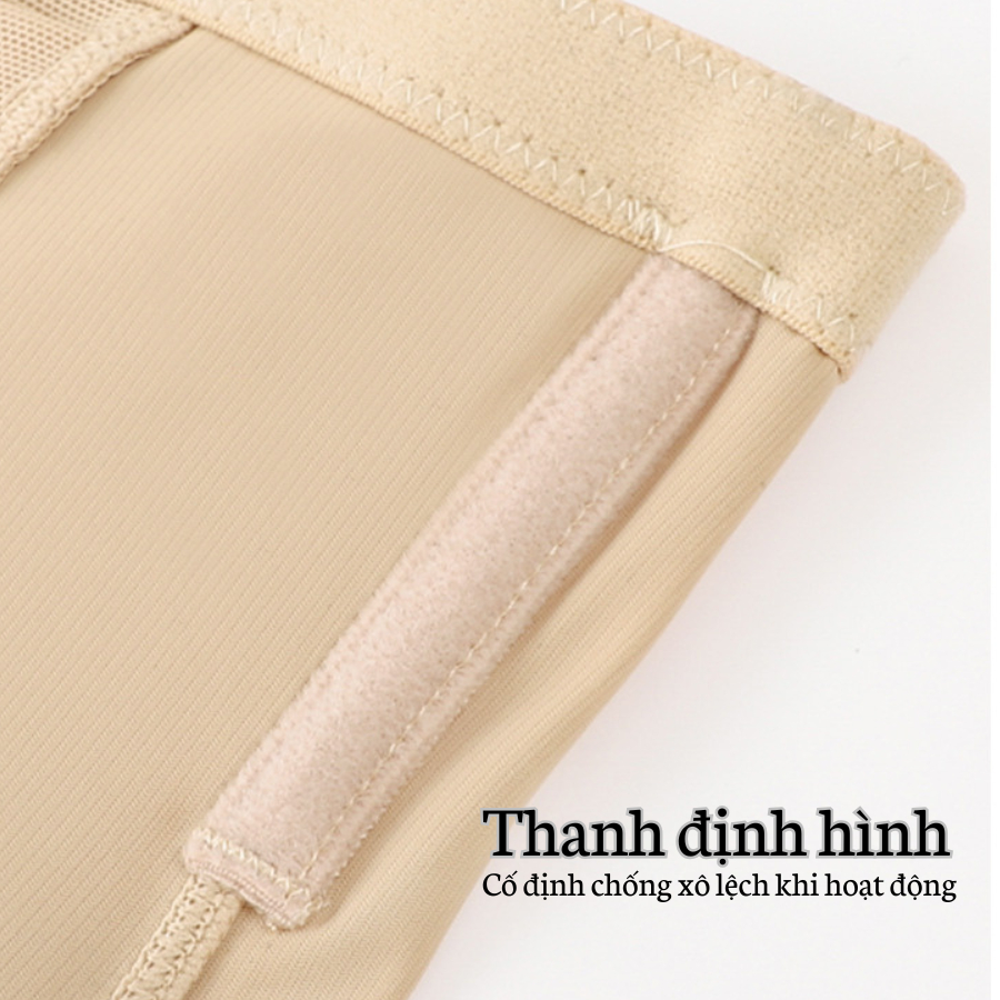 Quần Gen Nịt Bụng Chống Cuộn Kéo Khóa Định Hình Vòng Eo Hong DORIS 0955