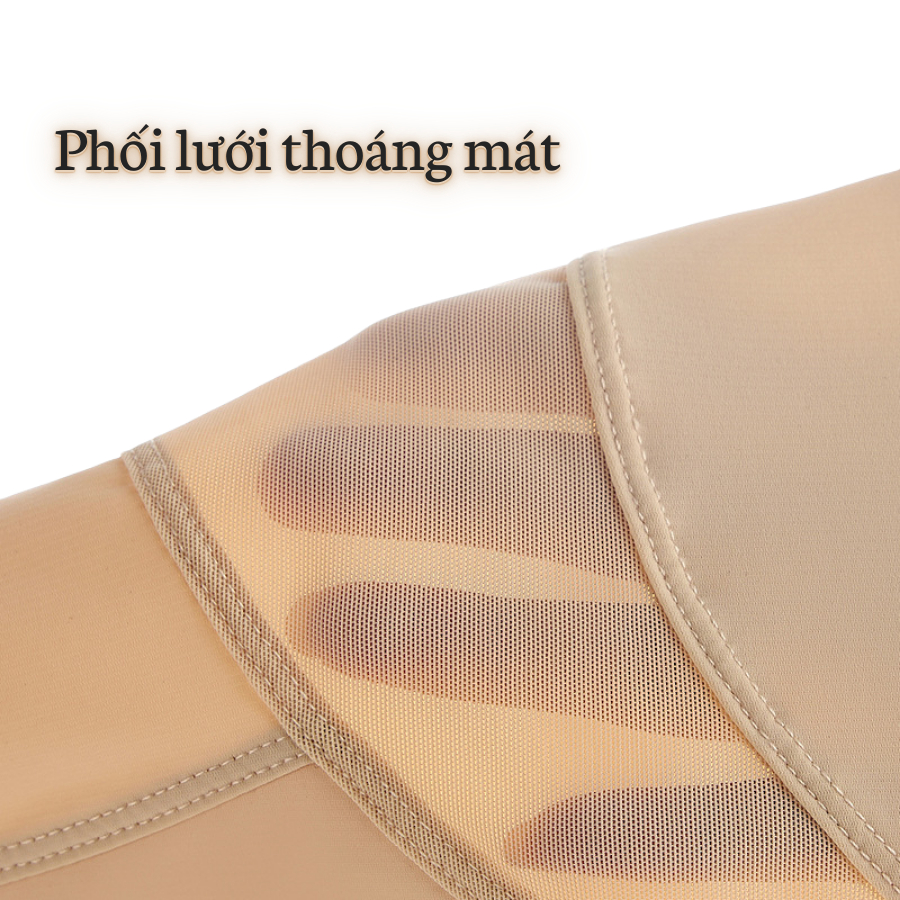 Quần Gen Nịt Bụng Chống Cuộn Kéo Khóa Định Hình Vòng Eo Hong DORIS 0955