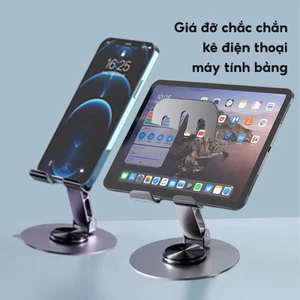Giá đỡ điện thoại, máy tính bảng xoay 360 độ