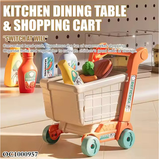 [Kho sỉ] Đồ Chơi Bán Hàng Siêu Thị Biến Hình Xe Đẩy, Bộ Xe Đẩy Siêu Thị Cho Bé Vui Chơi Và Khám Phá, Quà Tặng Cho Bé H