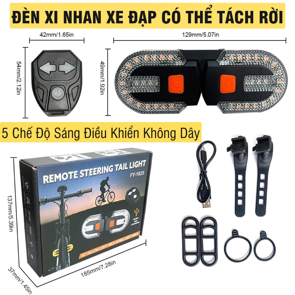 Đèn Xi Nhan Xe Đạp Có Thể Tách Rời Gắn Nhiều Vị Trí Đèn Hậu Xe Đạp Cảnh ...
