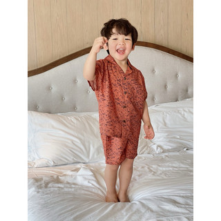 Set quần áo mùa hè Batala Kids, Set đi biển bé trai, Bộ đồ đi chơi du lịch chất liệu đũi tơ hoạ tiết 3 MÀU mới 2025