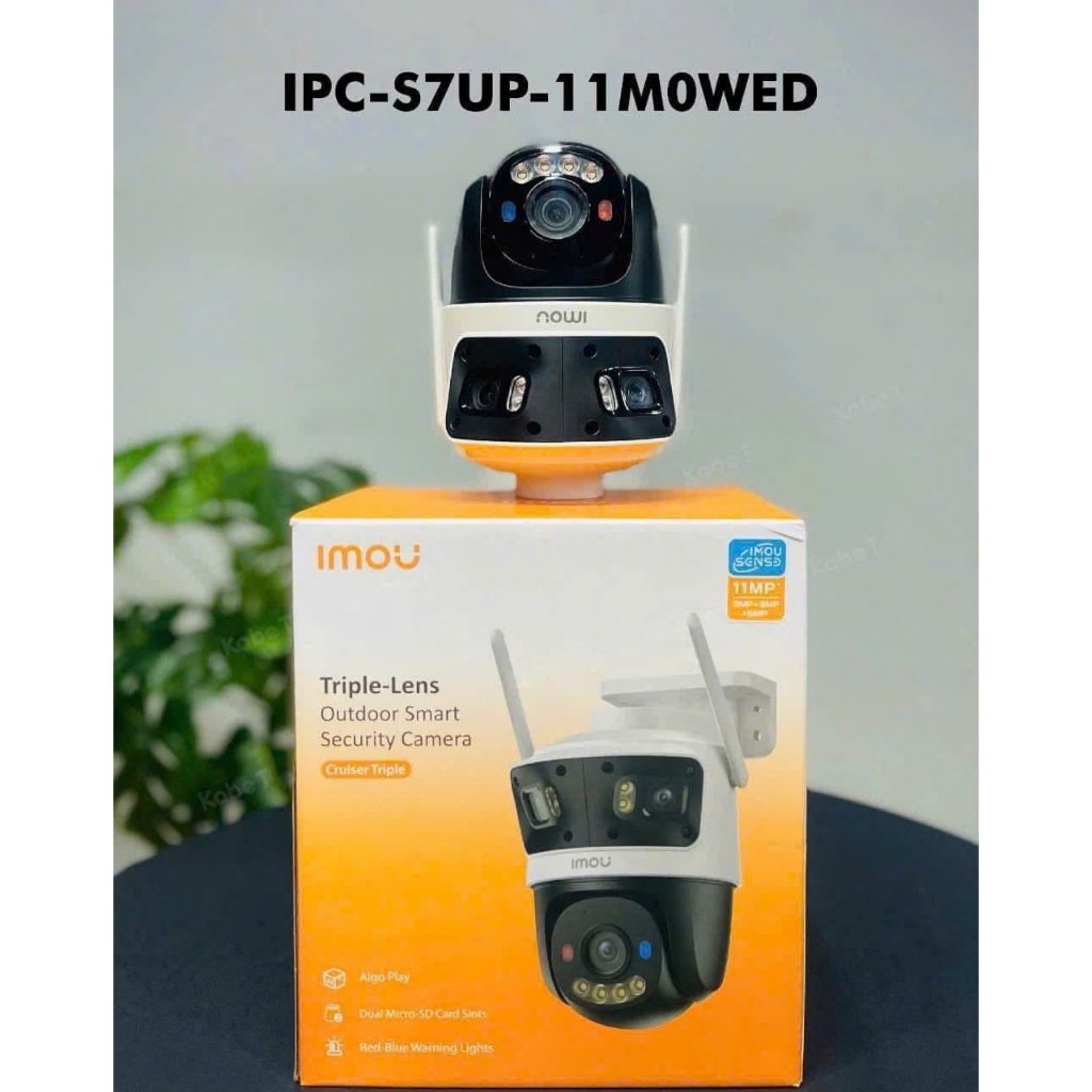 Camera Wifi IMOU 3 Mắt Cruiser Triple IPC-S7UP-11M0WED 11MP, S7XEP, S7XFP  8MP, S7UP, Còi Đèn Báo Xanh Đỏ, Có Màu Ban Đêm