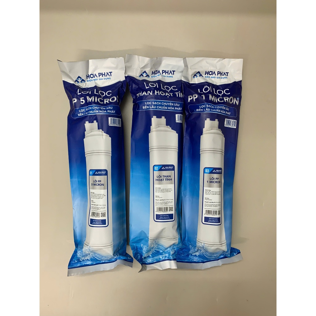 Combo 123 Đúc Hòa Phát Giúp Loại Bỏ Các Tạp Chất Cặn Bẩn Và Chất Gây Mùi Dùng Cho Máy Lọc Nước RO...