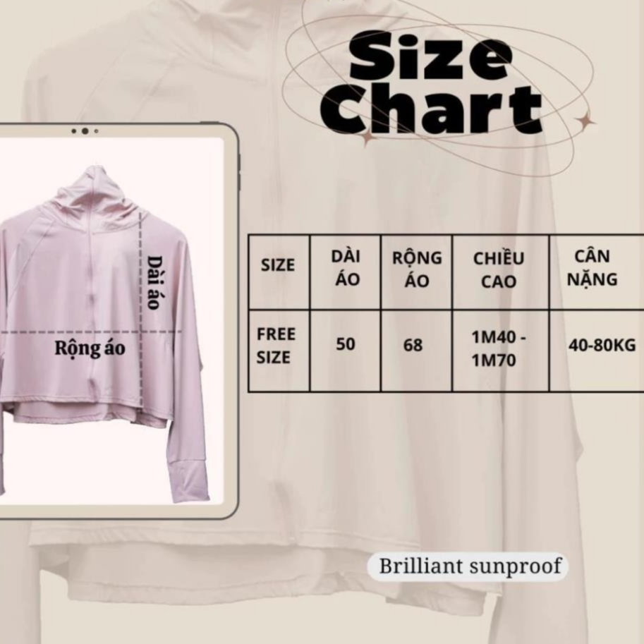 Áo chống nắng nữ croptop chống tia cực tím UPF 50+ chống tia UV chất lụa nhẹ mát lạnh rộng - XMTTONL