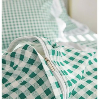 Trọn bộ 4 món chăn ga gối bèo cotton hoạt tính mềm mịn