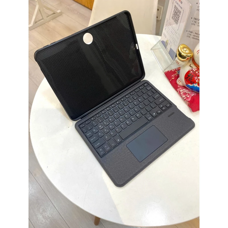 Bao da bàn phím OPPO Pad 3 Pro có Touchpad, giá đỡ, đèn LED, có thể tháo rời (ảnh thật shop tự chụp) — ảnh 1