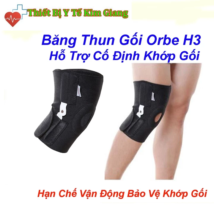 Băng Thun Gối Orbe H3 Hỗ Trợ Cố Định, Hạn Chế Vận Động Bảo Vệ Khớp Gối