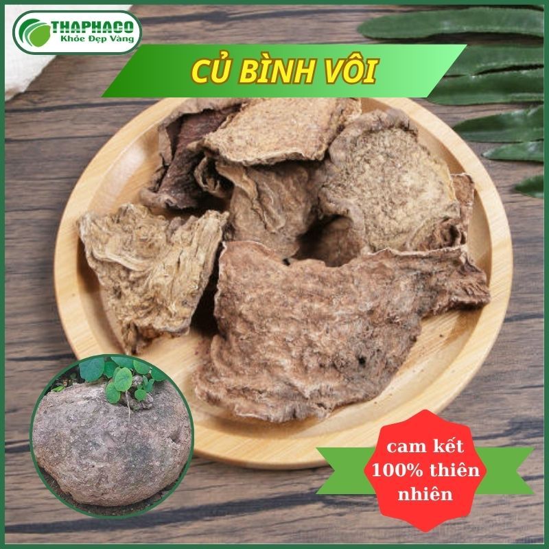 Củ bình vôi cắt lát sấy khô - hàng sạch thơm cao cấp - Túi lớn loại 1kg - Thảo Dược THAPHACO