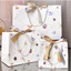 Túi Giấy Happy Time Họa Tiết Cây Cỏ Phối Dây Nơ Xám Vàng Xinh Xắn