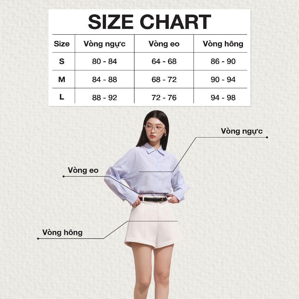 Ảnh DOTTIE - Quần short dáng A - Trắng - Q0385 2