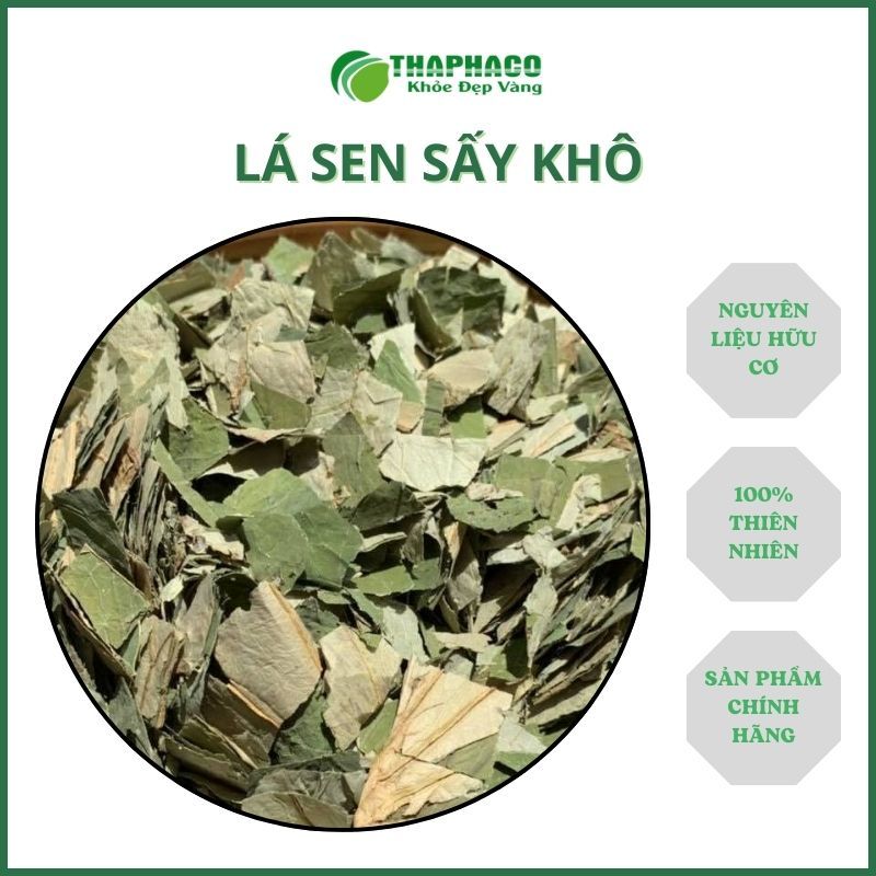 [Túi 1kg] Trà lá sen sấy khô - Hàng sạch thơm cao cấp - Thảo Dược THAPHACO