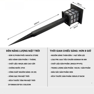 Ảnh 3 – Đèn ngôi nhà cắm cỏ sân vườn năng lượng mặt trời chất lượng cao, chống nước, tự động bật tắt
