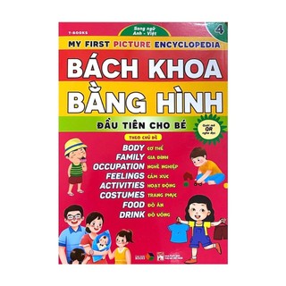 Sách - Bách khoa bằng hình đầu tiên cho bé theo chủ đề quyển 4 - song ngữ Anh Việt - Quét mã QR nghe đọc -Đại Mai Books