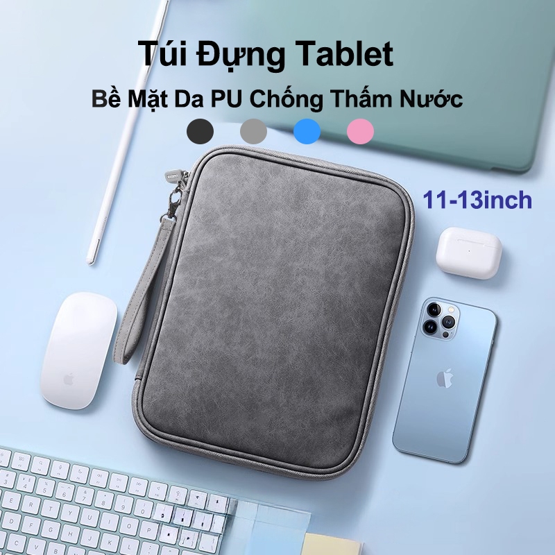 Túi Đựng Máy Tính Bảng Vật liệu PU Cho iPad Samsung Xiaomi Lenovo