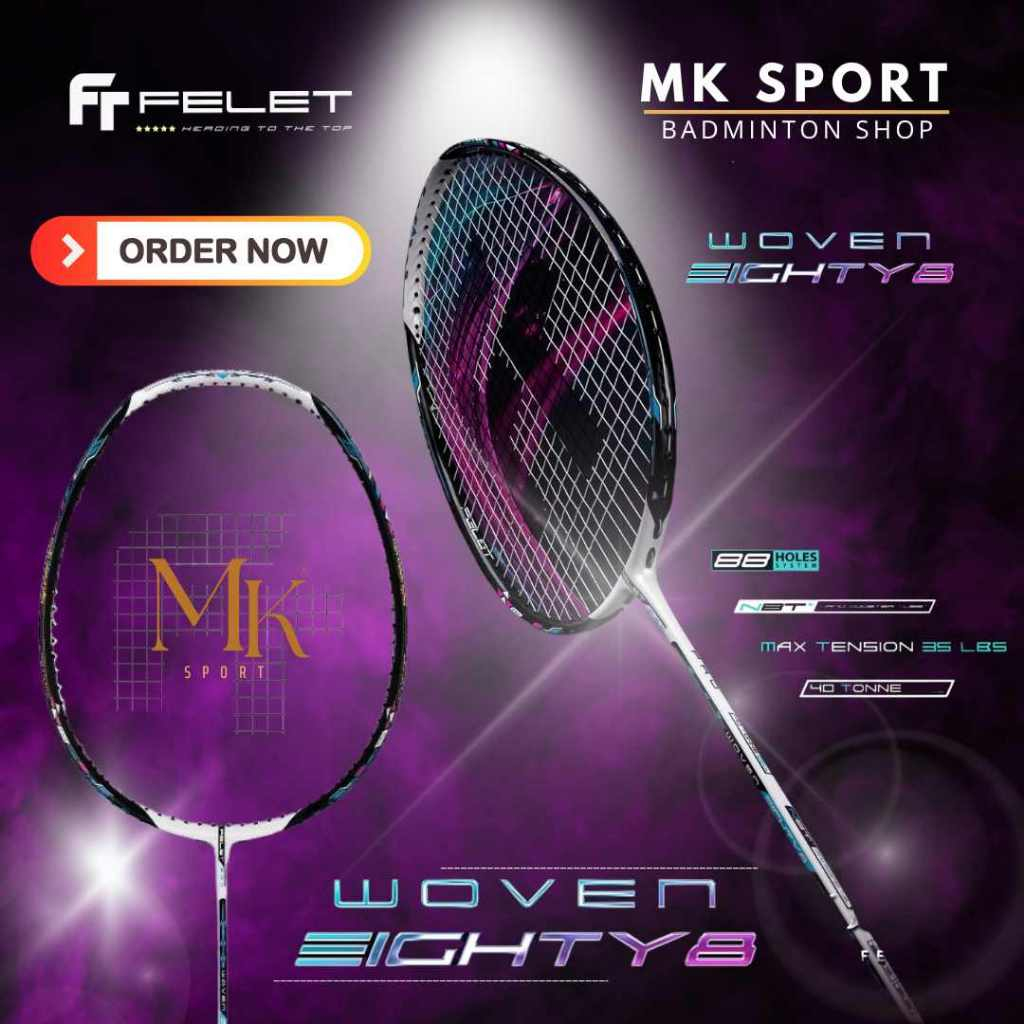 VỢT FELET WOVEN EIGHTY 8 - TẶNG QUẤN, TÚI NHUNG FELET | Shopee Việt Nam