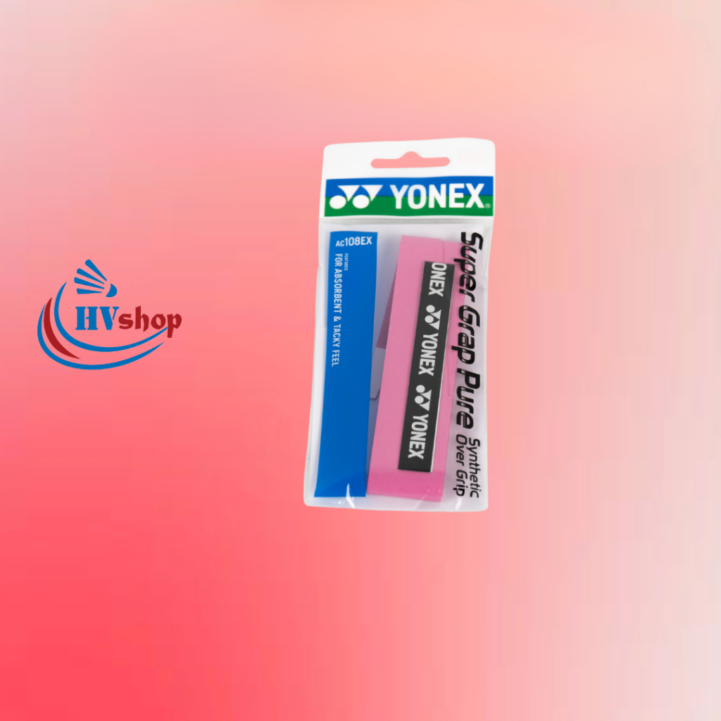 Quấn cán cầu lông Yonex AC108EX chính hãng, thấm hút mồ hôi tốt, siêu bám tay - HVShop