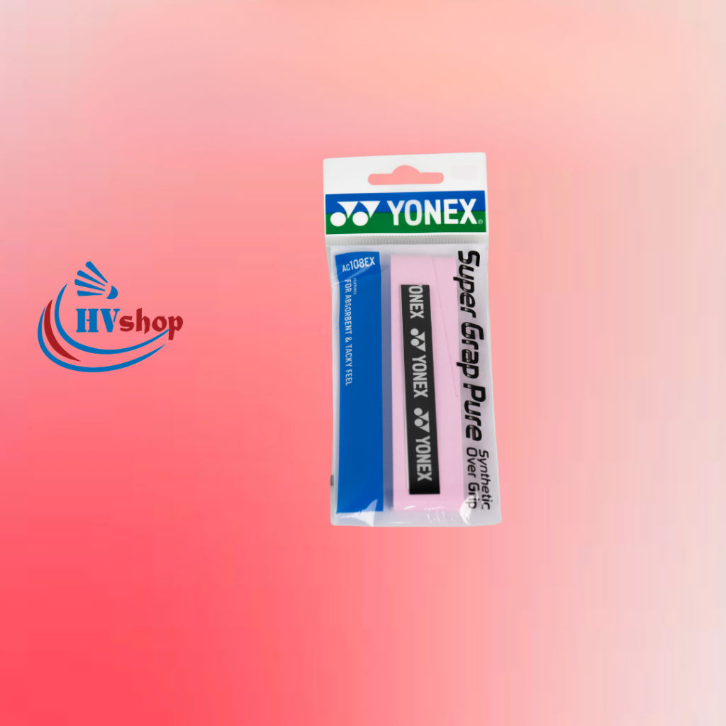 Quấn cán cầu lông Yonex AC108EX chính hãng, thấm hút mồ hôi tốt, siêu bám tay - HVShop
