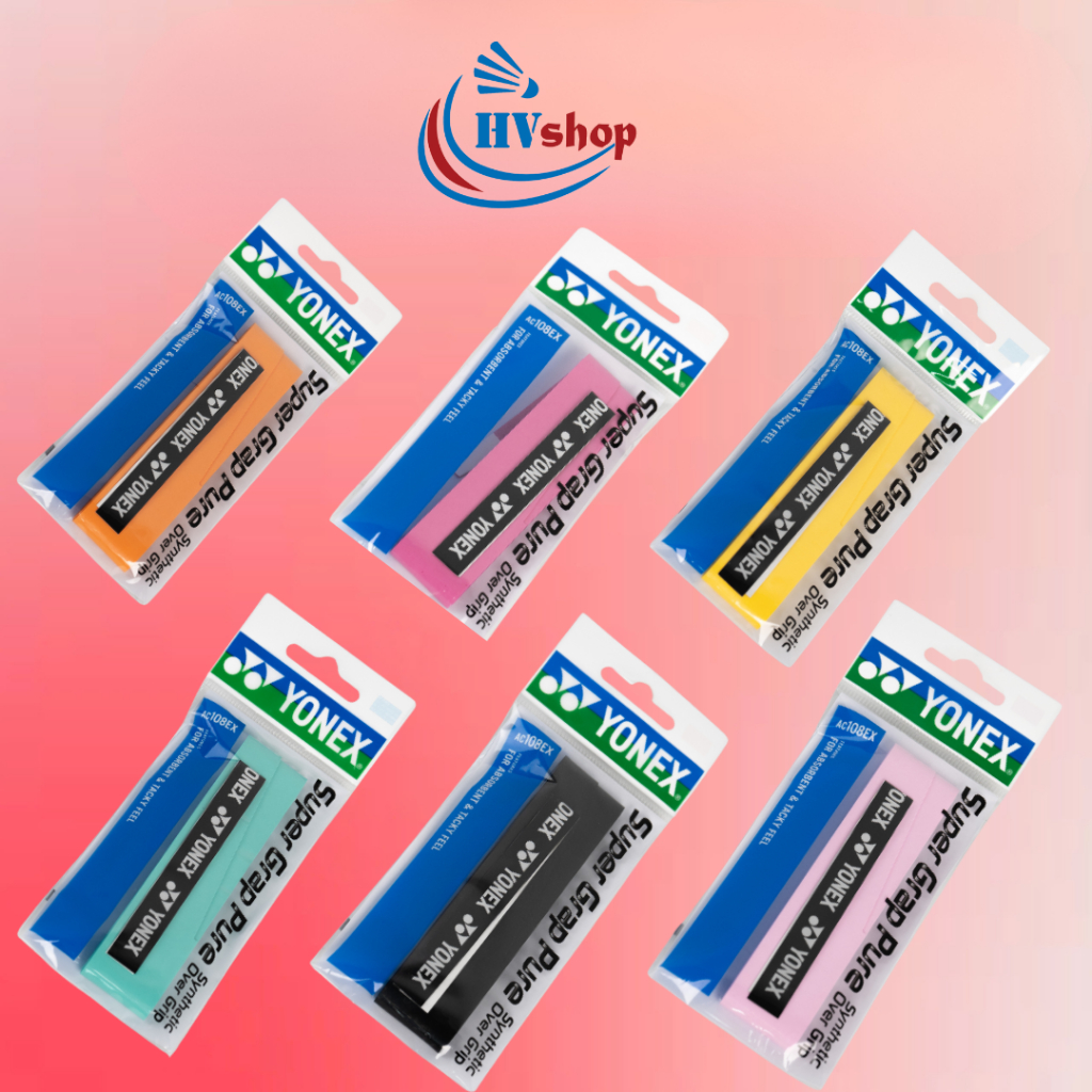 Quấn cán cầu lông Yonex AC108EX chính hãng, thấm hút mồ hôi tốt, siêu bám tay - HVShop